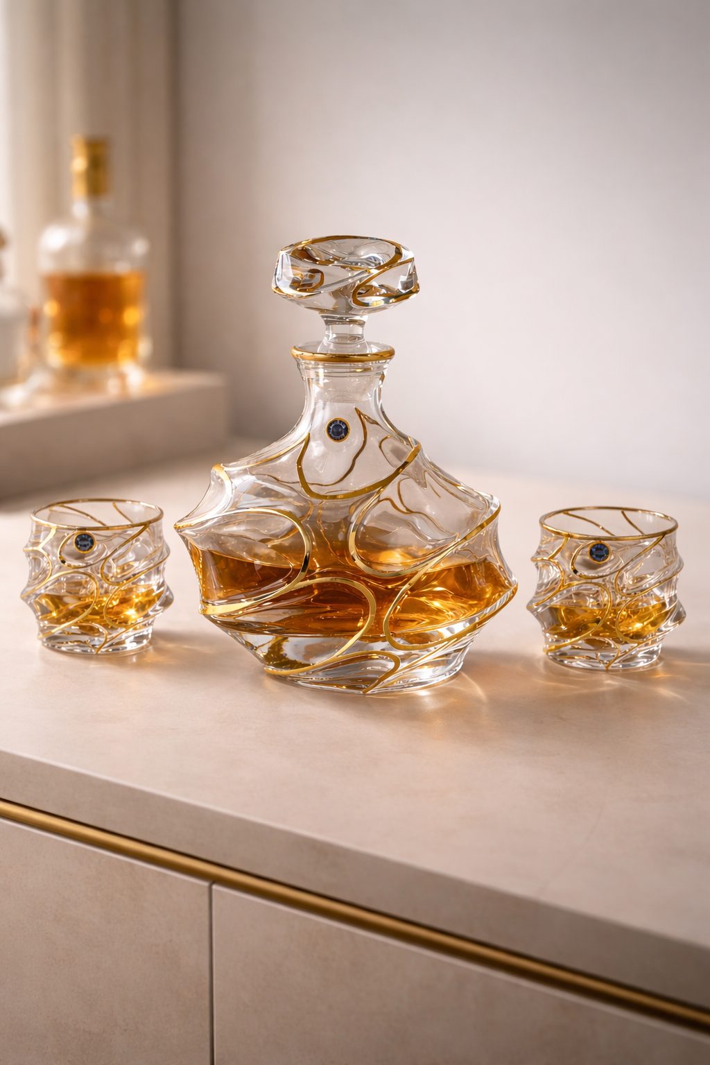 Legacy Glassware Elegance Decanter Set – 3 Piece