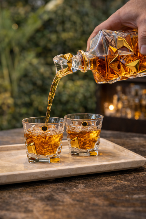 Legacy Glassware Signature Crystal Decanter Set – 3 Piece