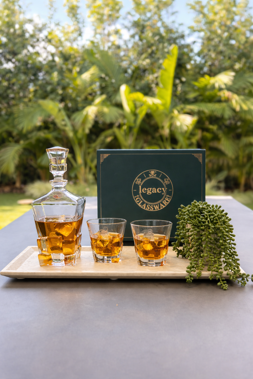 Legacy Glassware Prestige Decanter Set – 3 Piece